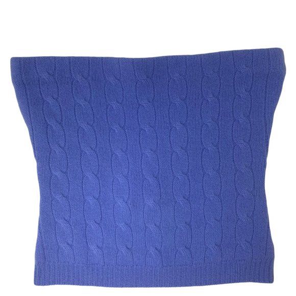 Ralph Lauren Black Label Sweaters - New Ralph Lauren Black Label Cashmere Cable Knit Strapless Tube Top Crop Sweater
